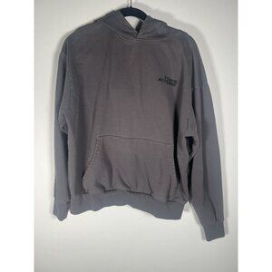 7 Days Active Vintage gray heavyweight hoodie logo streetwear XS oversized